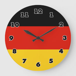 Reloj de pared alemán de la bandera - Deutschland