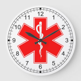 Reloj de pared alerta médico