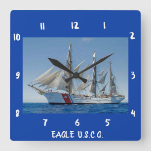 Reloj de pared alto de la nave de Eagle