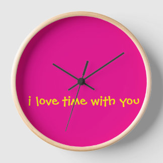 Reloj de pared 'Amo el tiempo contigo' 