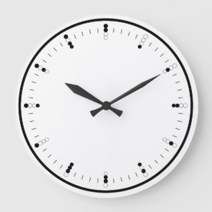 Reloj de pared analógico digital (binario)