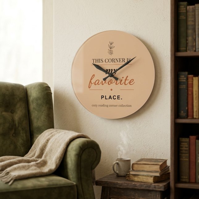Reloj de pared analógico Reading Corner (Subido por el creador)