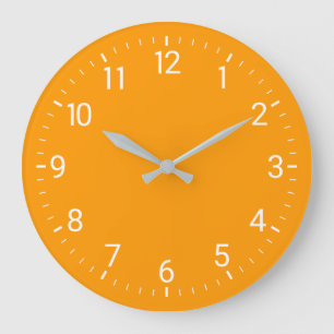 Reloj de pared anaranjado