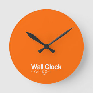 Reloj de pared anaranjado