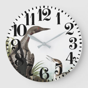 Reloj de pared animal de la fauna de los pájaros