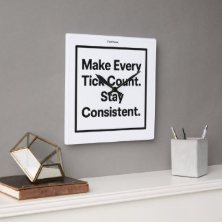 Reloj de Pared 'Aprovecha Cada Tick [Texto/Nombre]