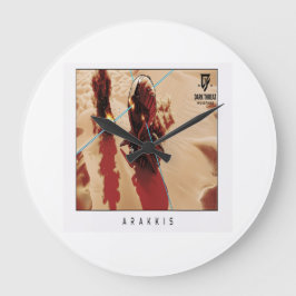 Reloj de pared Arakkis, madera natural redondo 25,