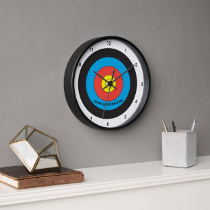 Reloj De Pared Archery Target Personalized Wall Clock