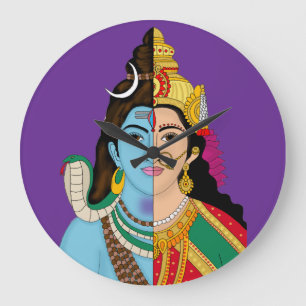 Reloj de pared Ardhanarishwara