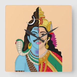 Reloj de pared Ardhanarishwara