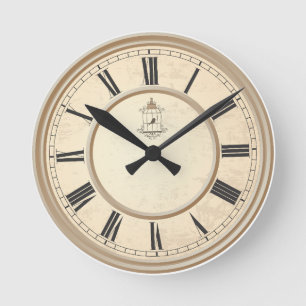 Reloj de Pared Artístico del Castor Trabajador - D