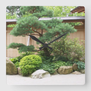 Reloj de pared asiático del jardín