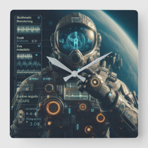 Reloj de pared astronauta