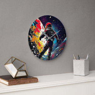 Reloj de Pared Astronauta Armonía Cósmica Perdida