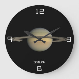 Reloj de pared astronómico de Saturn