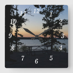 Reloj de pared Atardecer Table Rock