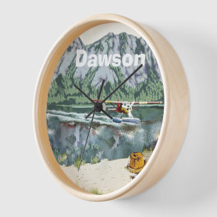Reloj De Pared Avión Y Viajes De Pesca De Alaska Bush
