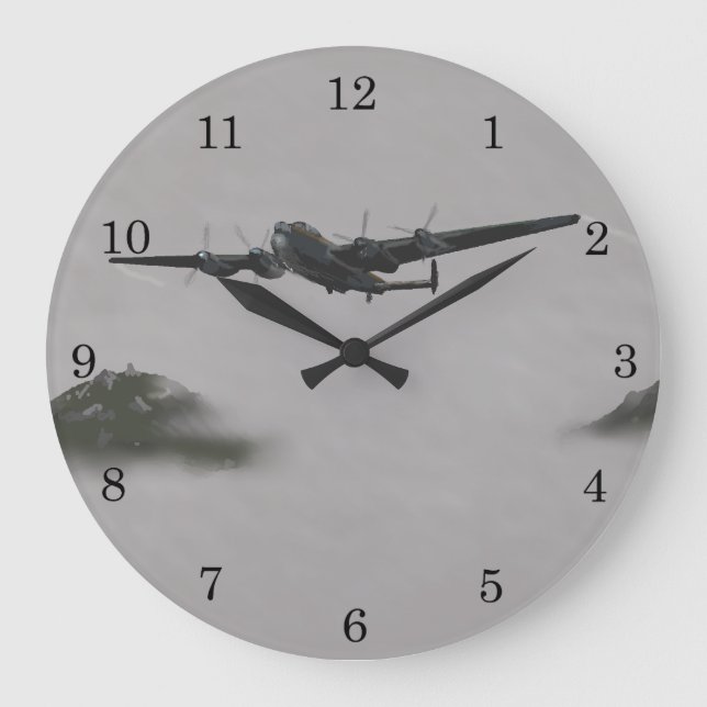 Reloj de pared Avro Lancaster (Anverso)
