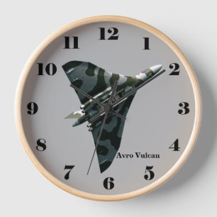 Reloj De Pared Avro Vulcan Delta Wing Bomber en gris todos los nú