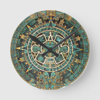 Reloj de pared azteca del calendario