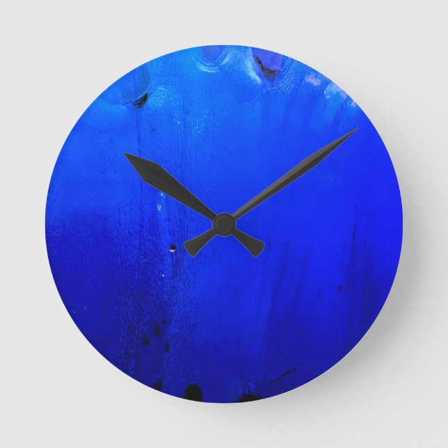 Reloj de pared azul (Anverso)