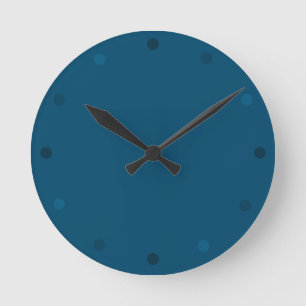 Reloj de pared azul de Azure moderno