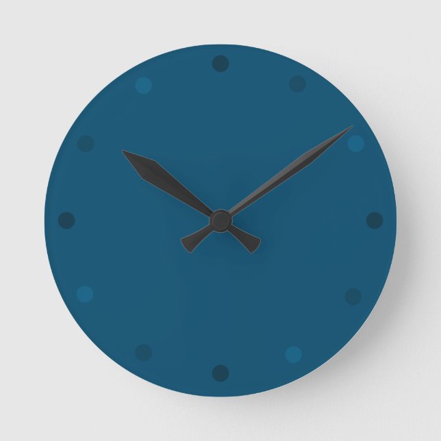 Reloj de pared azul de Azure moderno (Anverso)