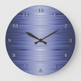 Reloj de pared azul de la Marina de Sapphire sombr