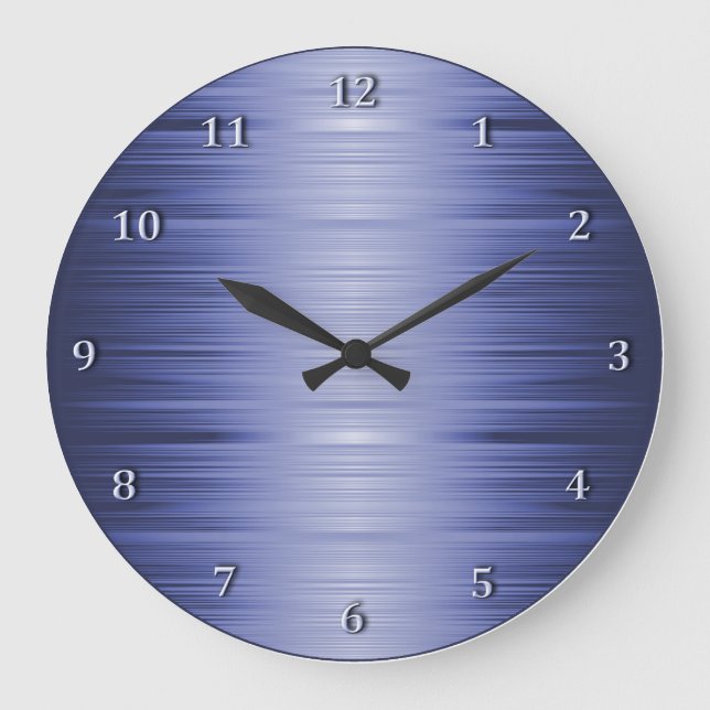 Reloj de pared azul de la Marina de Sapphire sombr (Anverso)