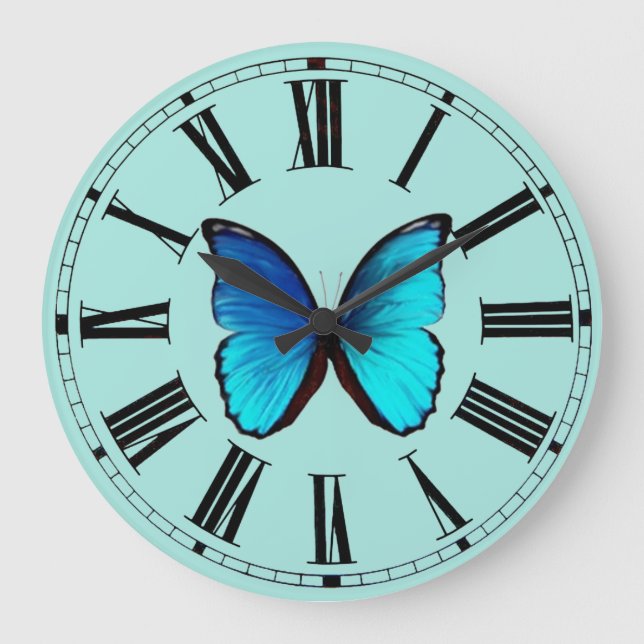 Reloj de pared azul de Morpho (Anverso)