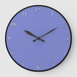 Reloj de pared azul de perwinkle