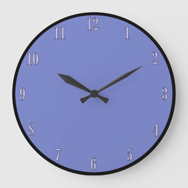 Reloj de pared azul de perwinkle (Anverso)