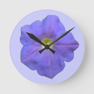Reloj de pared azul de Petunia