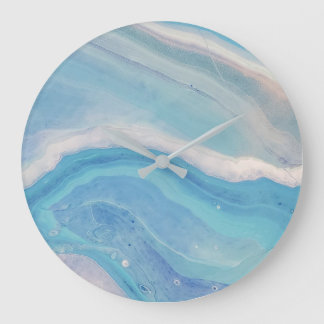 Reloj de pared azul del océano
