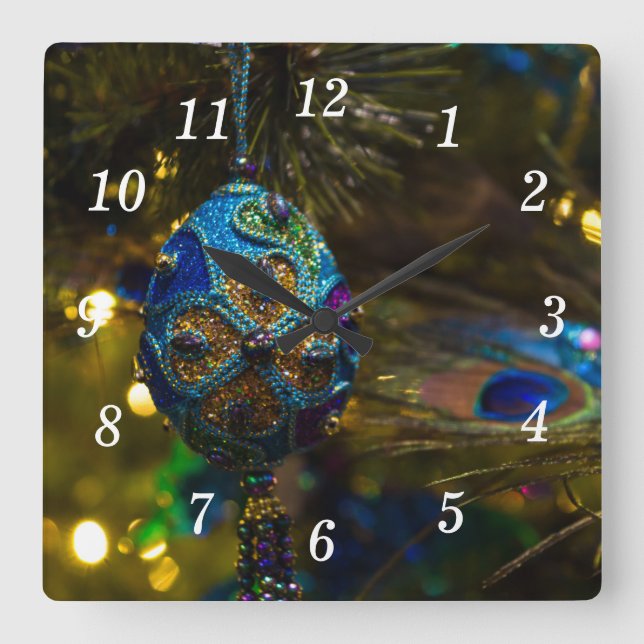 Reloj de pared azul victoriano (Anverso)