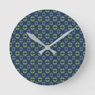 Reloj De Pared Azul Y Verde