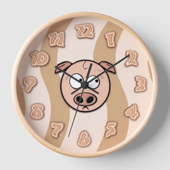 Reloj de pared Bacon Time (Anverso)