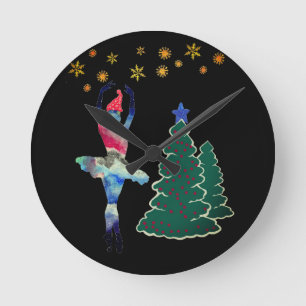Reloj de pared Bailarina Todo el Año (Mediano)