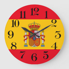 reloj de pared bandera de España