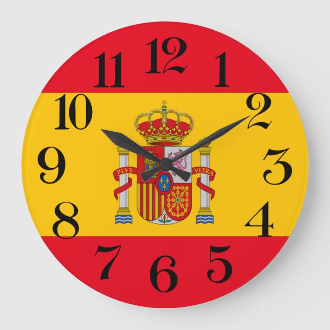reloj de pared bandera de España (Anverso)