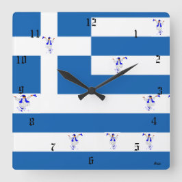 Reloj de pared/Bandera griega