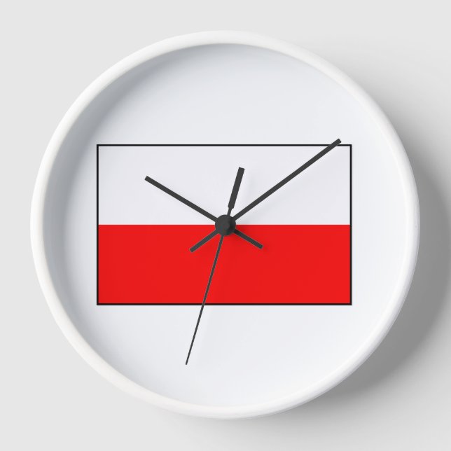 Reloj de pared bandera polaca (Anverso)