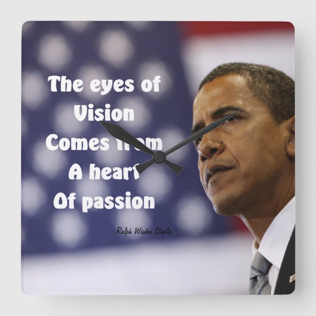 reloj de pared barack Obama (Anverso)