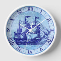 Barco antiguo y Mapa Navegación Náutica Azul