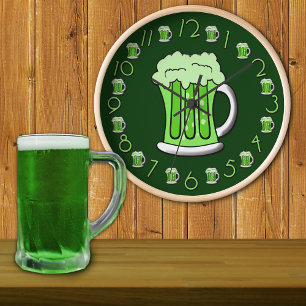 Reloj De Pared Beer Thirty Clock St Patricks Day Edition