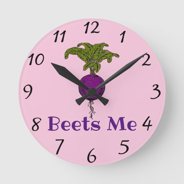 Reloj de pared Beets Me (Anverso)