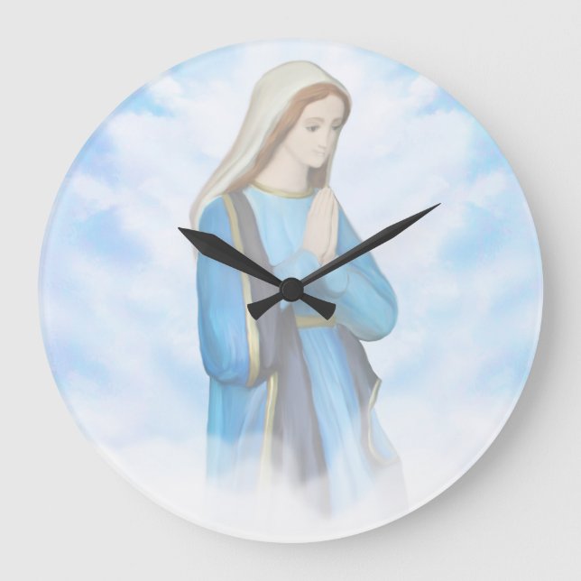 Reloj de pared bendecido del Virgen María (Anverso)