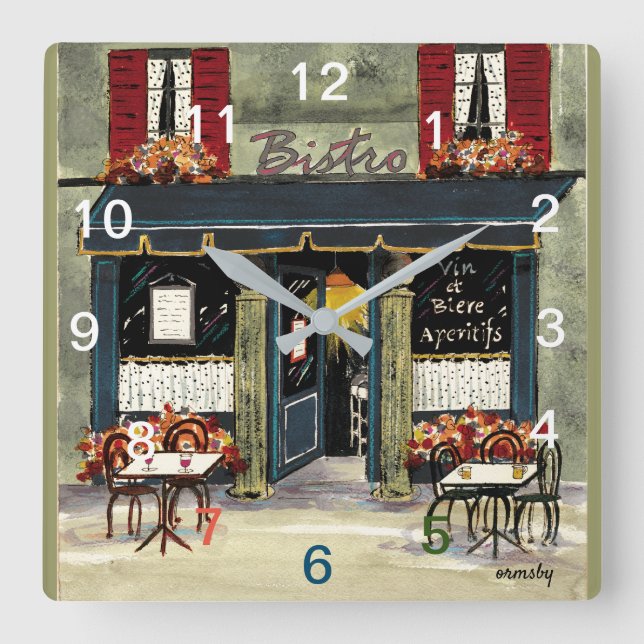 Reloj de pared bistro (Anverso)