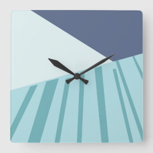 Reloj de pared blå