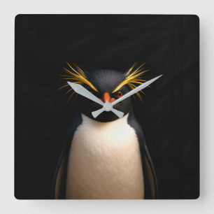Reloj de pared Black 4 Luxe con pingüino de penach